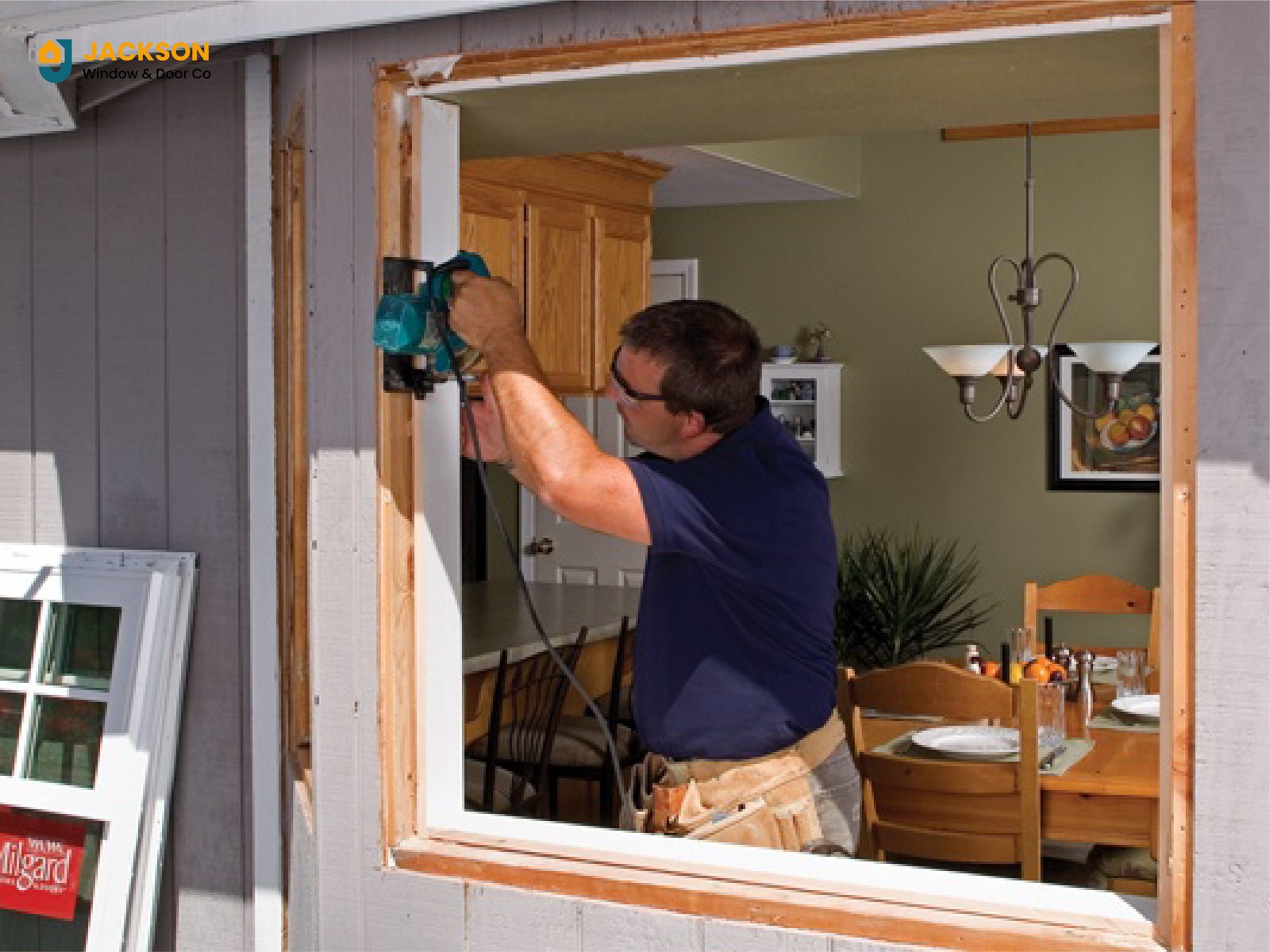 Window installation process Jackson Tennessee
